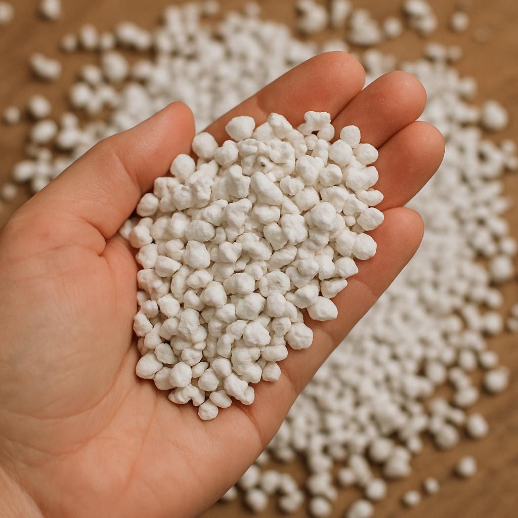 Chunky Perlite for Plants, Coarse Horticultural Perlite for Drainage, Aeration, Perfect for Aroids, Succulents, and Indoor Plant Soil Mixes