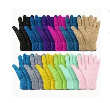 Microfiber Plant Dusting Gloves – Gentle Leaf Cleaning Gloves for Houseplants | Reusable & Lint-Free