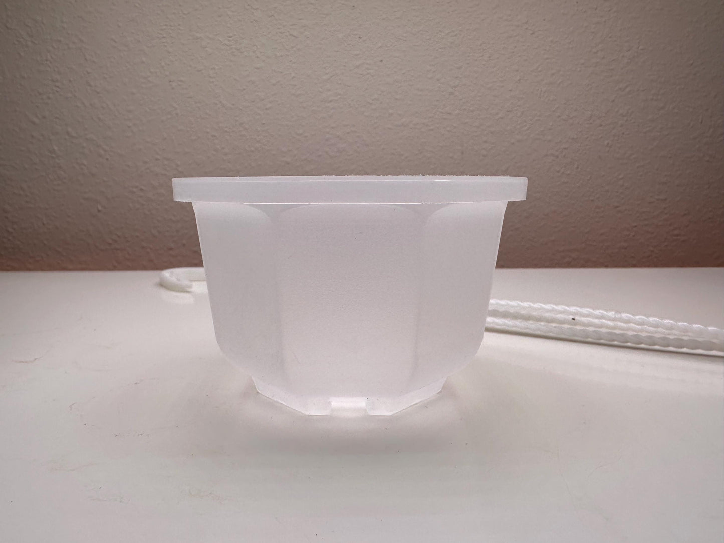 Set of 5 Clear 3.5” Hanging Plant Pots with Hooks | Lightweight Plastic Planters for Orchids, Hoyas, Cuttings, and More