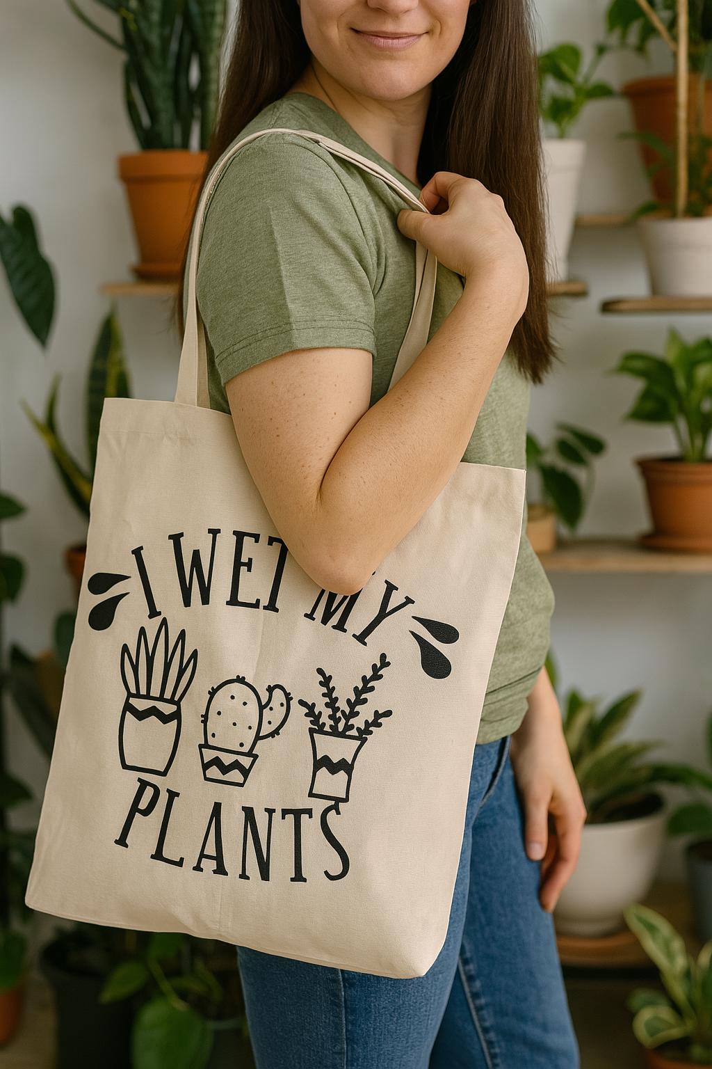 Funny “Pot Head” Tote Bag | Plant Lover Gift | Reusable Canvas Market Bag | Succulent Tote | Plant Mom Bag | Eco-Friendly Plant Gift
