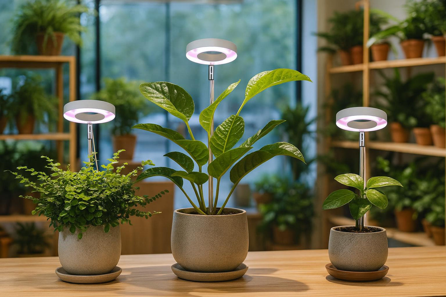 Full Spectrum Grow Light for Indoor Plants | Adjustable Height, Brightness | 2/4/8H Timer | LED Plant Lamp for Seedlings, Herbs, Flowers