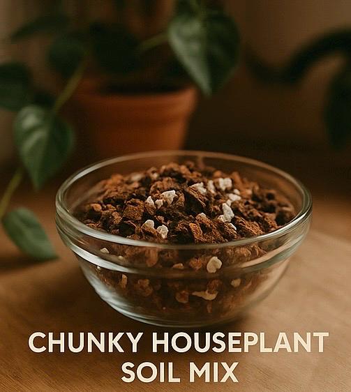 Chunky Houseplant Soil Mix ,Aroid and Indoor Plant Potting Mix ,Well-Draining Soil for Monstera, Philodendron, Pothos & More