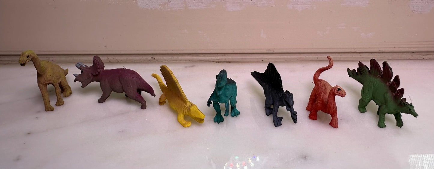 Miniature Dinosaurs for Terrariums, Fairy Gardens & Crafts | Tiny Dino Figurines for Plant Decor, Dioramas, and Collectible Sets