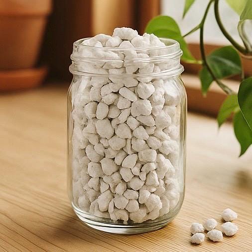 Chunky Perlite for Plants, Coarse Horticultural Perlite for Drainage, Aeration, Perfect for Aroids, Succulents, and Indoor Plant Soil Mixes