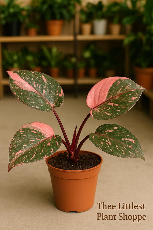 Philodendron Pink Princess Galaxy – Rare Variegated Aroid | Stunning Pink & Galaxy Speckled Leaves | Indoor Tropical Houseplant